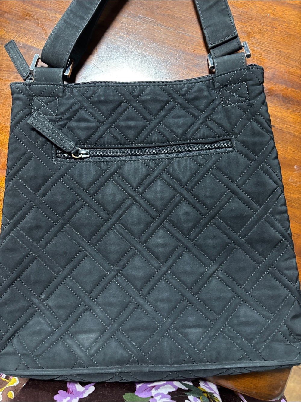 Vera Bradley Black Quilted Shoulder Bag